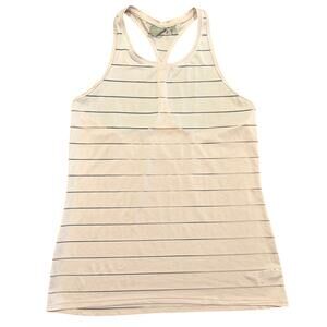 Athleta Sheer Stripe Racerback Tank, Light Pink, Women's Size Medium